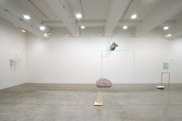 Charles Long installation view at TBG, sculptures