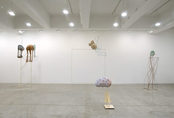 Charles Long installation view at TBG, sculptures