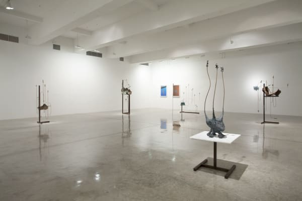 Charles Long installation view at TBG, sculptures