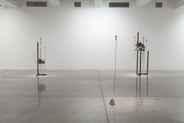Charles Long installation view at TBG, sculptures