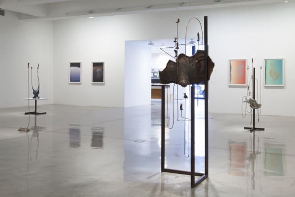 Charles Long installation view at TBG, sculptures
