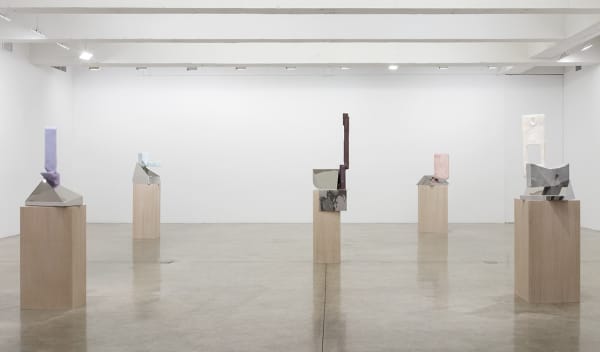 Charles Long installation view at TBG, sculptures on pedestals