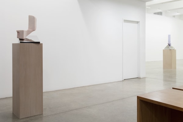 Charles Long installation view at TBG, sculptures on pedestals