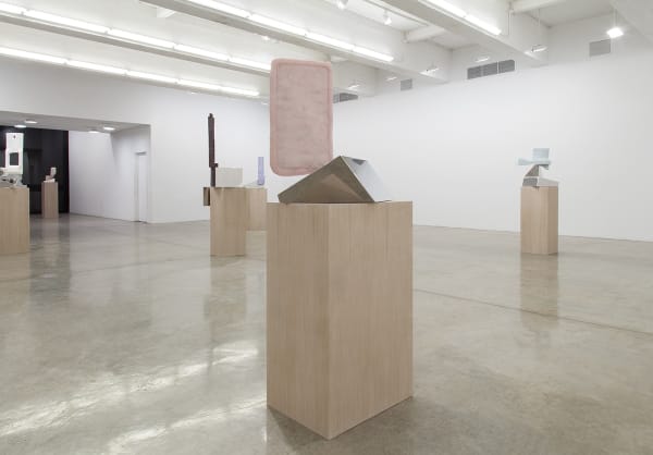 Charles Long installation view at TBG, sculptures on pedestals