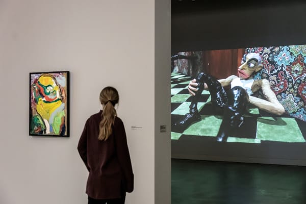 Djurberg & Berg installation with Asger Jorn