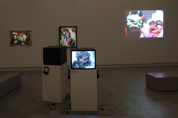 Djurberg & Berg installation with Asger Jorn