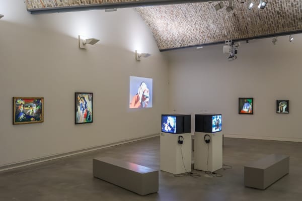 Djurberg & Berg installation with Asger Jorn
