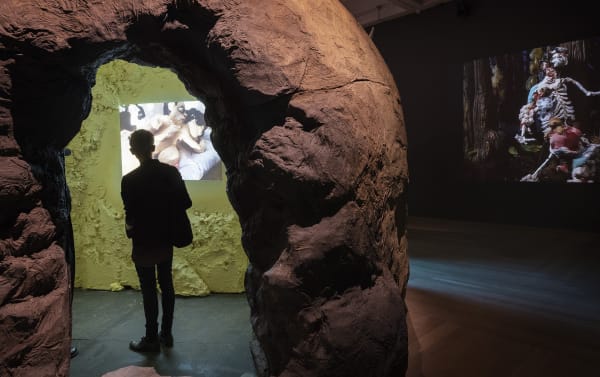 Djurberg & Berg video installation and potato