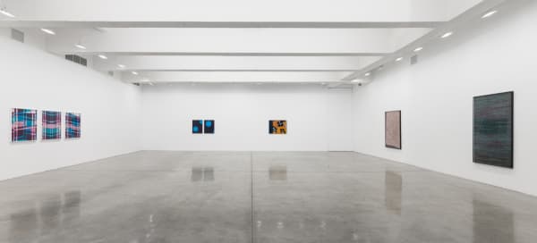 Lisa Oppenheim installation view, weaves