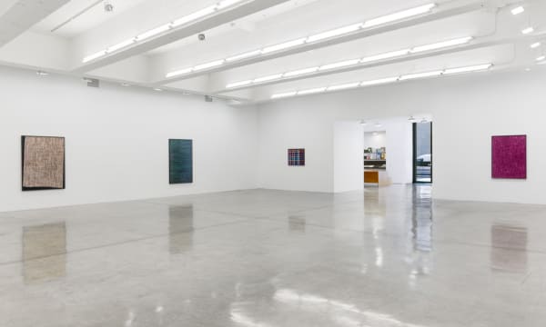 Lisa Oppenheim installation view, weaves