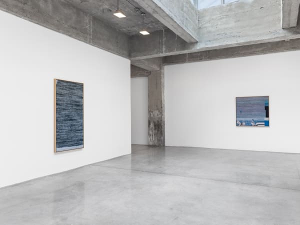 Lisa Oppenheim installation view, weaves