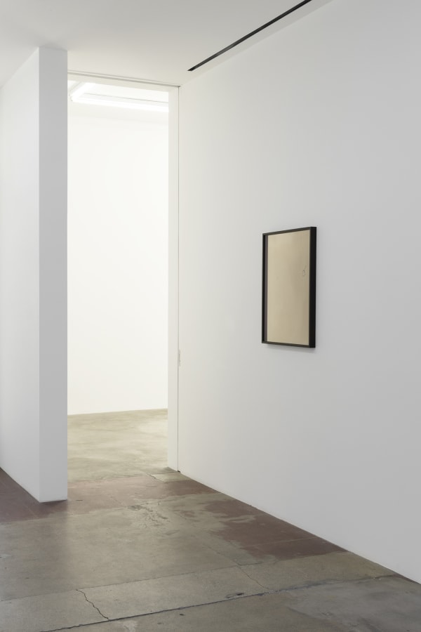Installation view of Lisa Oppenheim, celluoids in hallways