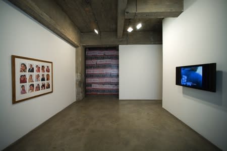 installation view of Phil Collins, photographs