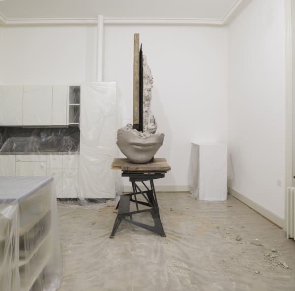 image of Manders sculpture, Manders installation at Parcours in Basel