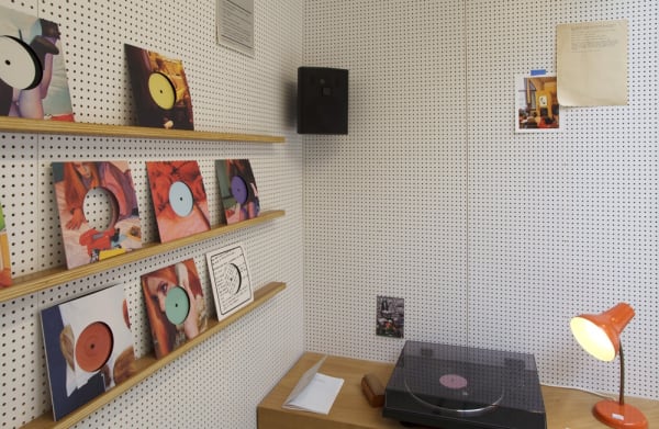 Phil Collins record player booth installation