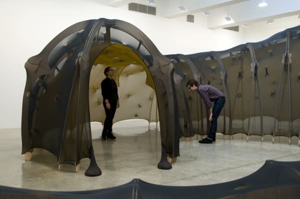 Ernesto Neto tunnel made of fabric
