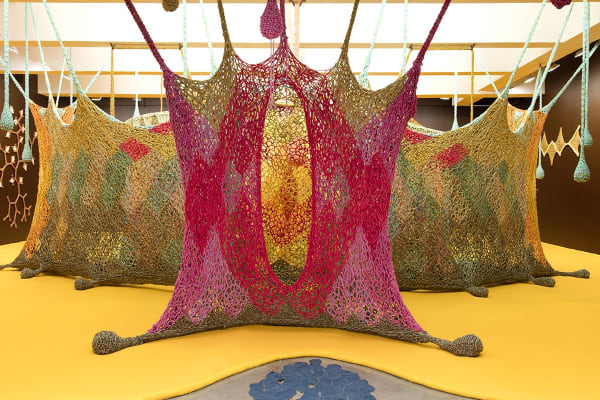 Crochet installation at TBG