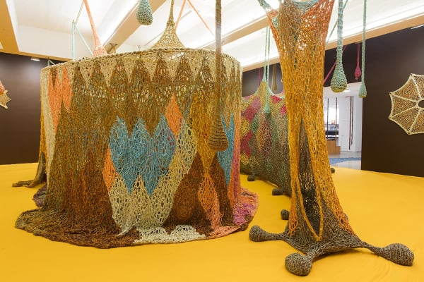 Crochet installation at TBG