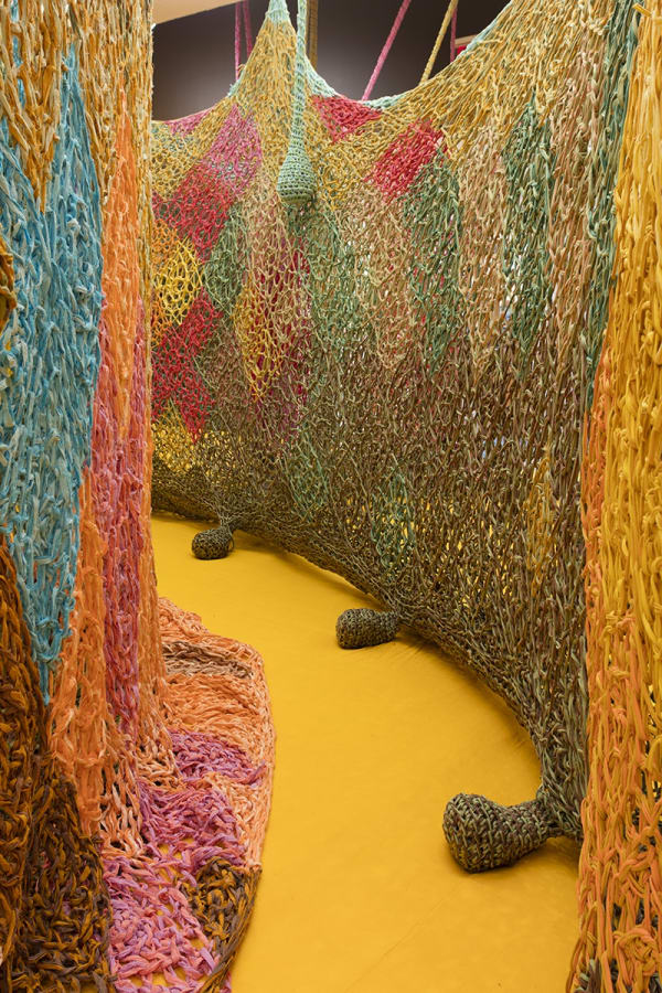 Crochet installation at TBG