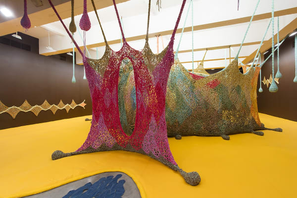 Crochet installation at TBG