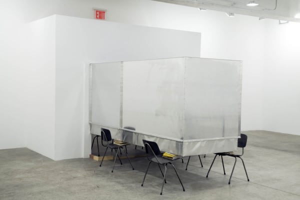 image of Manders sculpture, installation at TBG