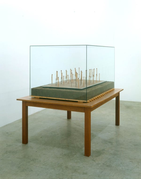 image of Manders sculpture, installation at TBG