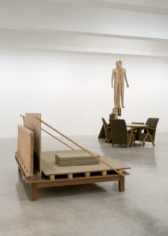 image of Manders sculpture, installation at TBG