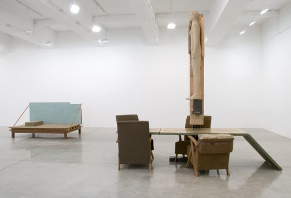 image of Manders sculpture, installation at TBG