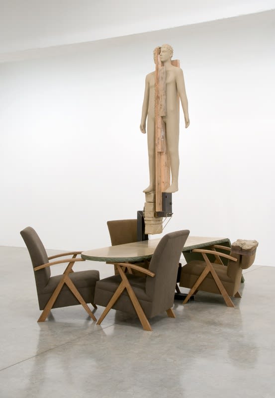 image of Manders sculpture, installation at TBG