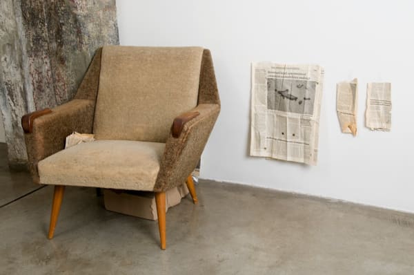 image of Manders sculpture, installation at TBG