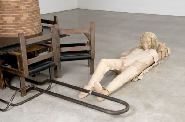 image of Manders sculpture, installation at TBG