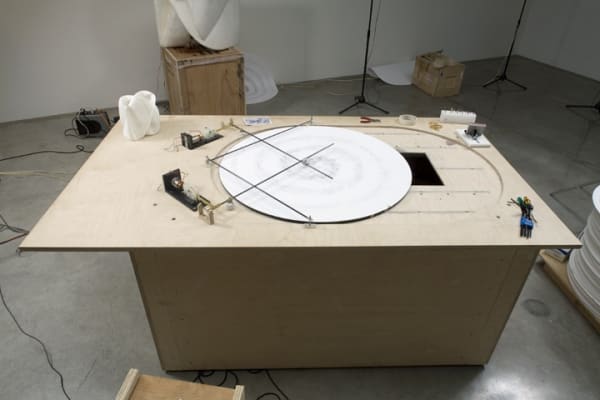 installation view of Eliasson interactive sculpture