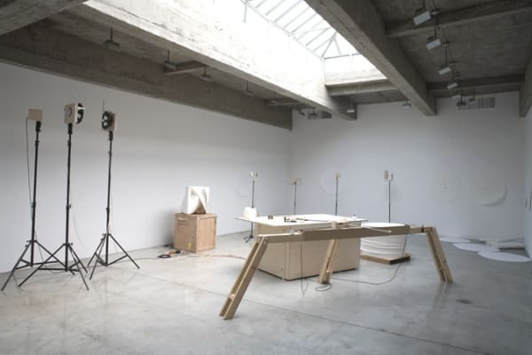installation view of Eliasson interactive sculpture