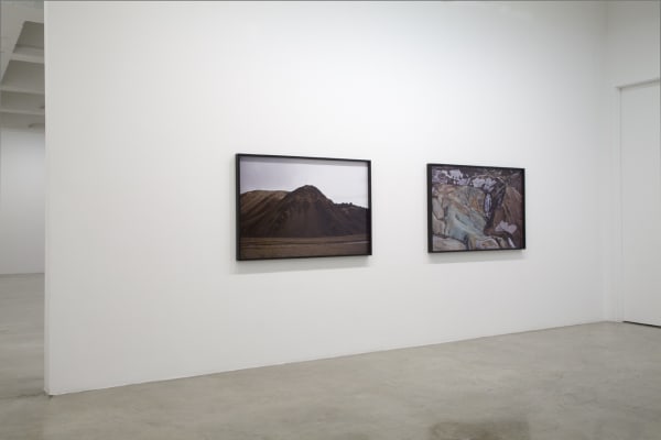 image of installation view of Eliasson Icelandic photographs