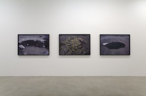 image of installation view of Eliasson Icelandic photographs