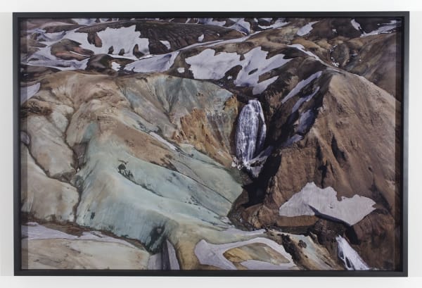 image of installation view of Eliasson Icelandic photographs in grids