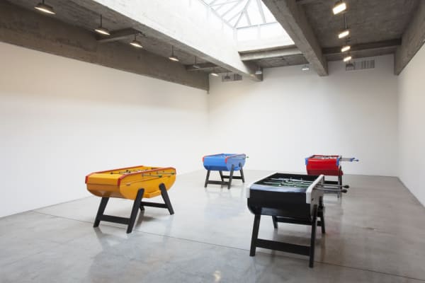 image of Gaba pool table painted like flag