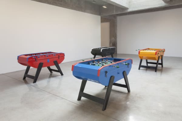 image of Gaba pool table painted like flag