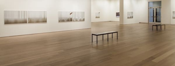 Uta barth installation view of photographs at SCAD
