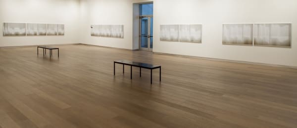 Uta barth installation view of photographs at SCAD