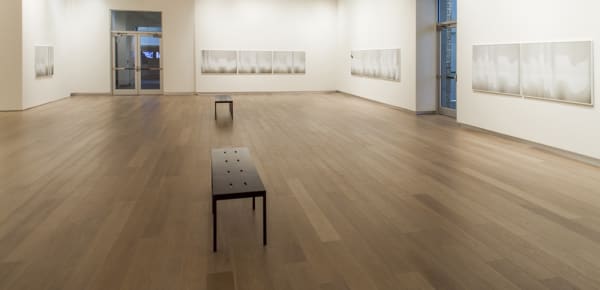 Uta barth installation view of photographs at SCAD