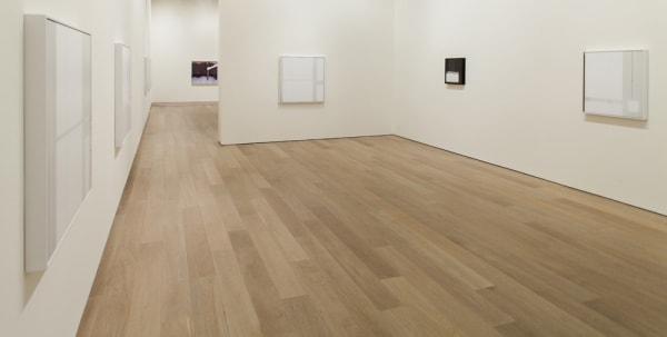Uta barth installation view of photographs at SCAD