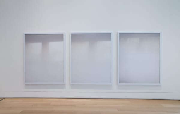 Uta Barth installation at AIC, light photographs