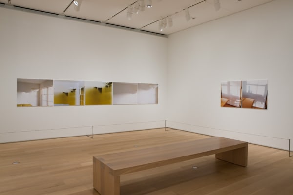 Uta Barth installation at AIC, sundial series