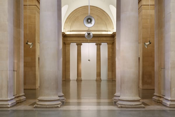 Tate Britain installation image with Susan Philipsz speakers