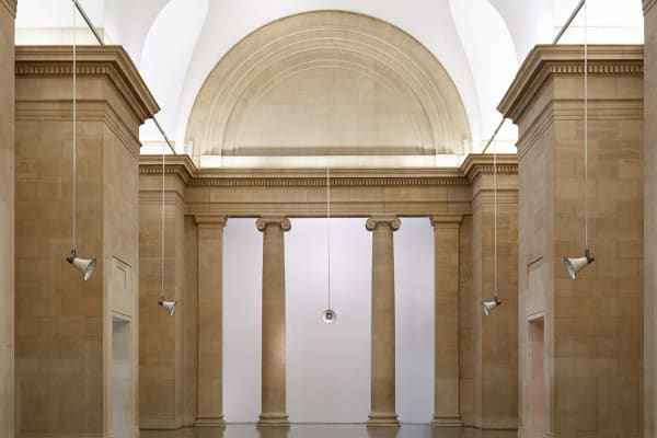 Tate Britain installation image with Susan Philipsz speakers