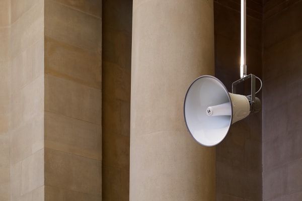 Tate Britain installation image with Susan Philipsz speakers