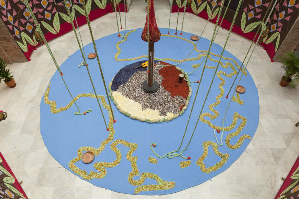 Neto installation with crochet