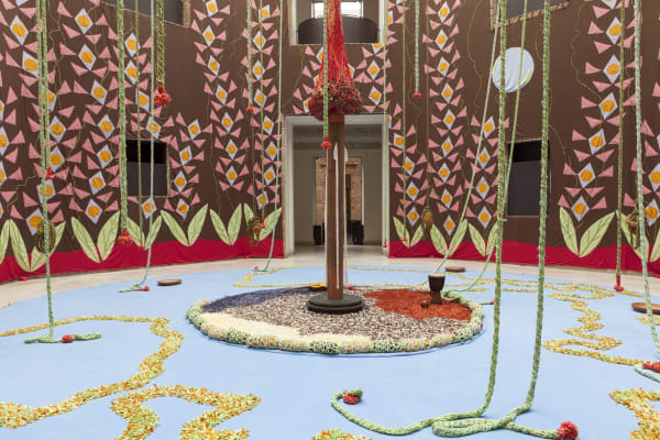 Neto installation with crochet