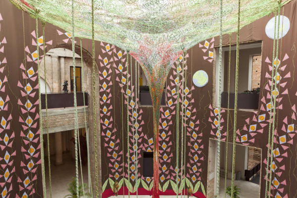 Neto installation with crochet
